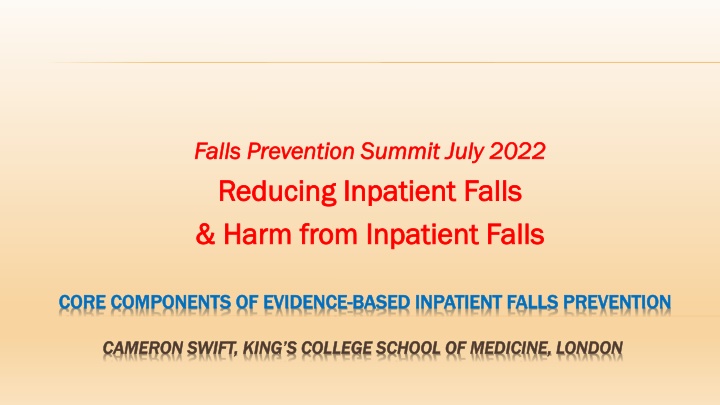 falls prevention summit july 2022 falls