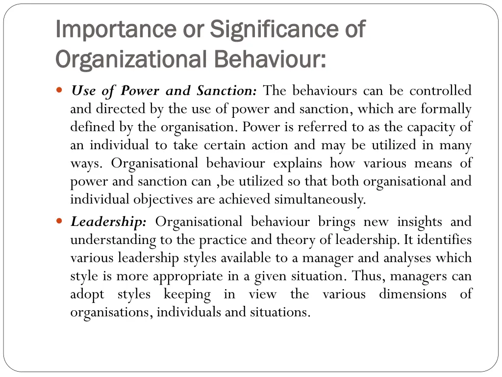 importance or significance of importance 2