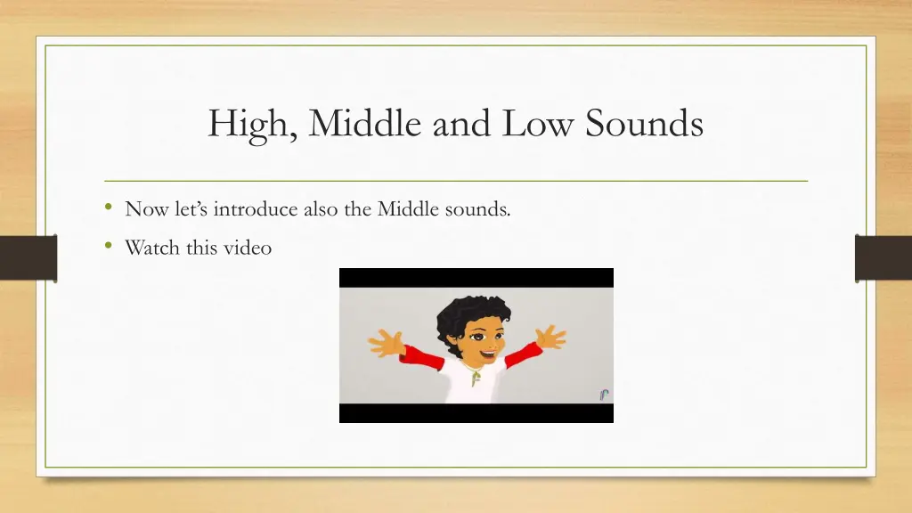 high middle and low sounds 1
