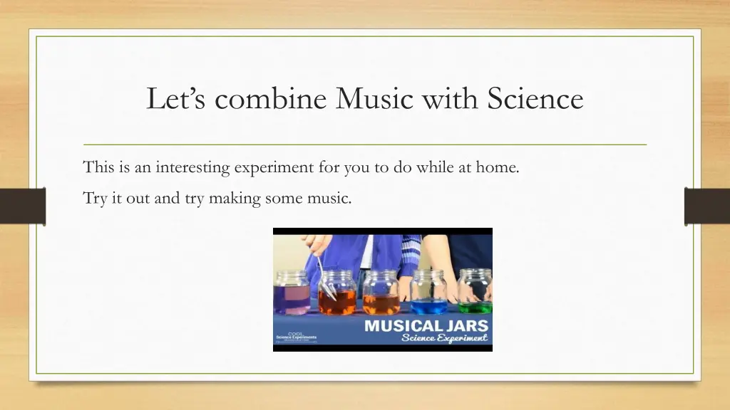 let s combine music with science