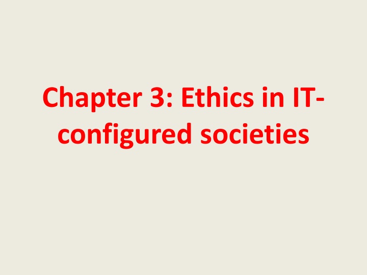 chapter 3 ethics in it configured societies