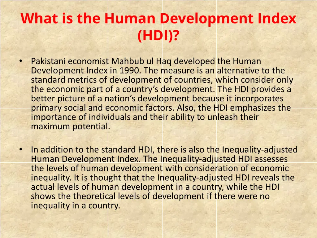 what is the human development index hdi 1
