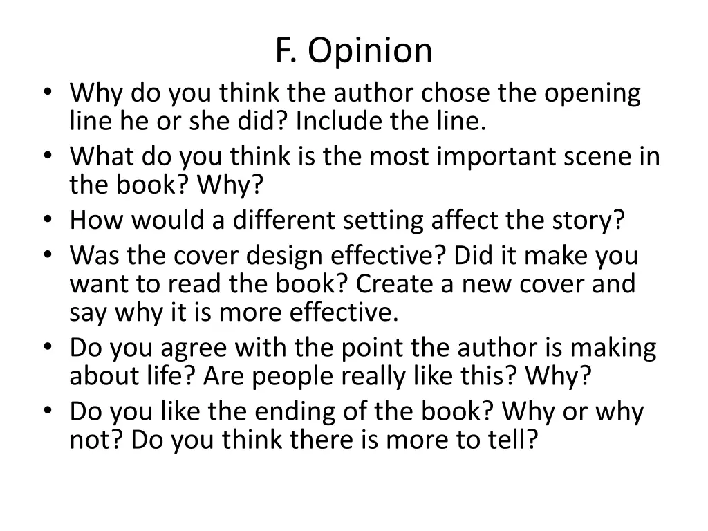 f opinion