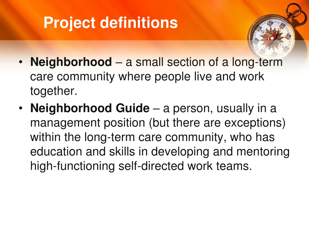 project definitions