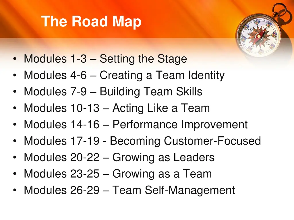 the road map