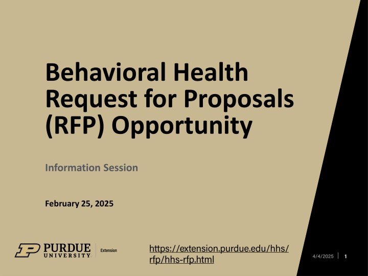 behavioral health request for proposals