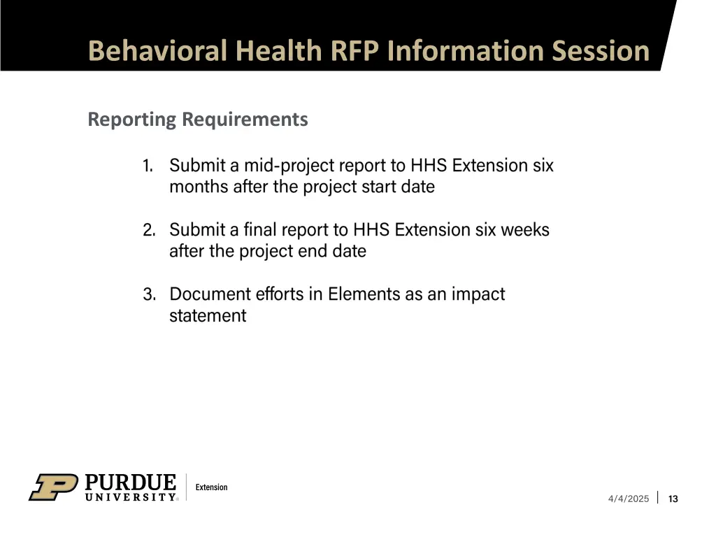 behavioral health rfp information session 11