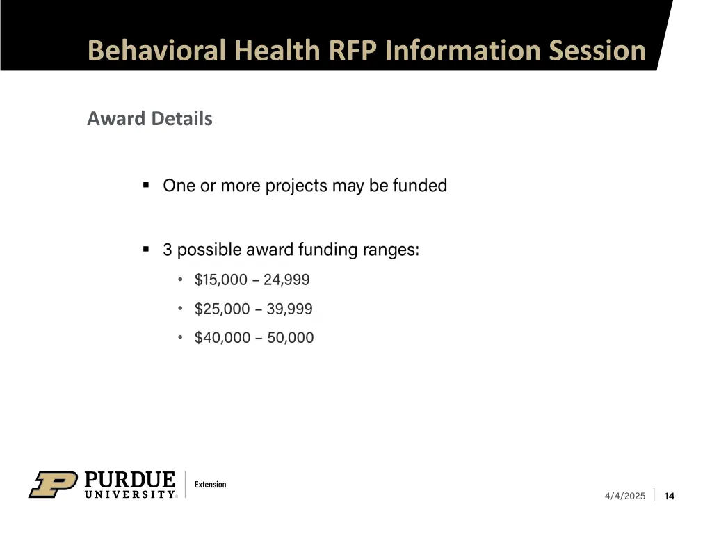 behavioral health rfp information session 12