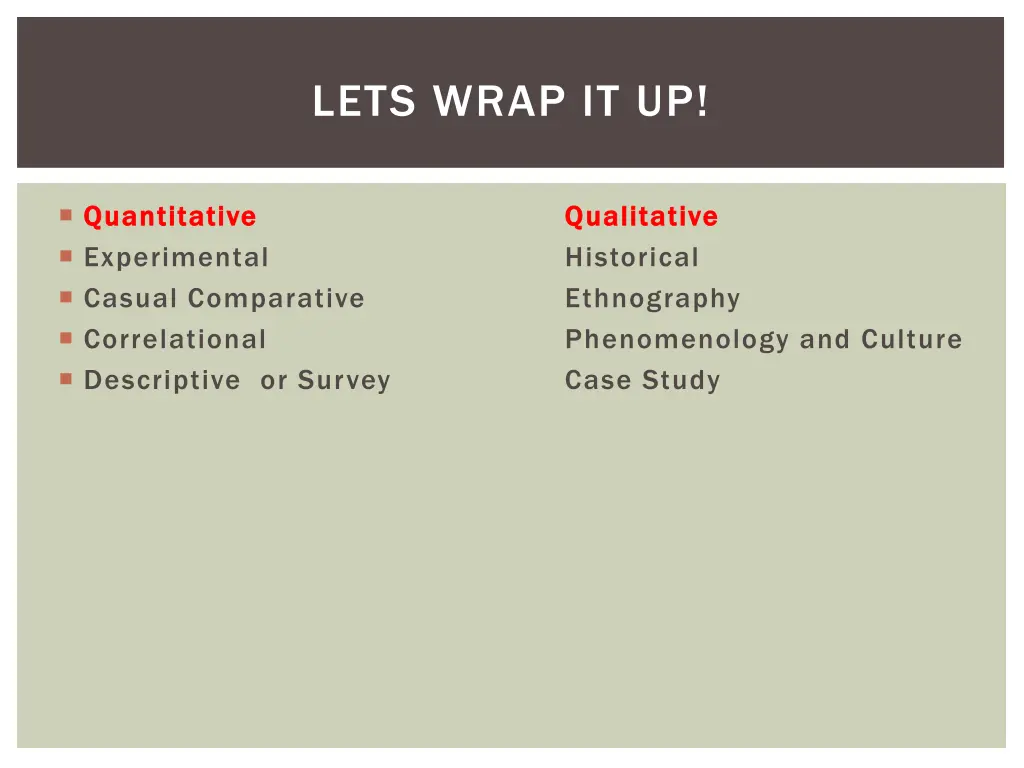 lets wrap it up