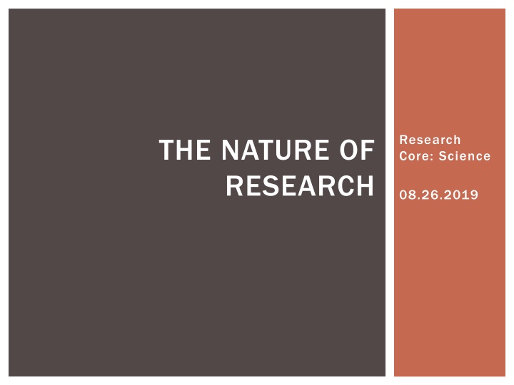 research core science