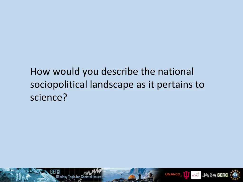 how would you describe the national