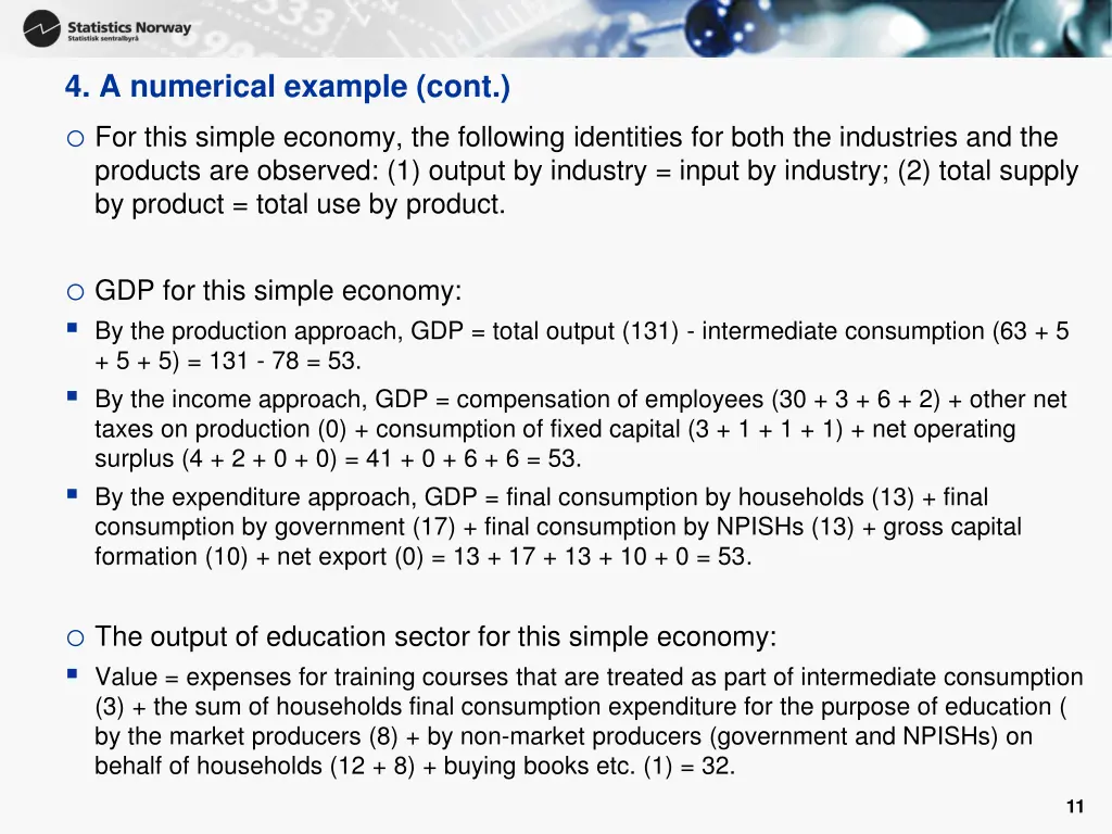 4 a numerical example cont o for this simple