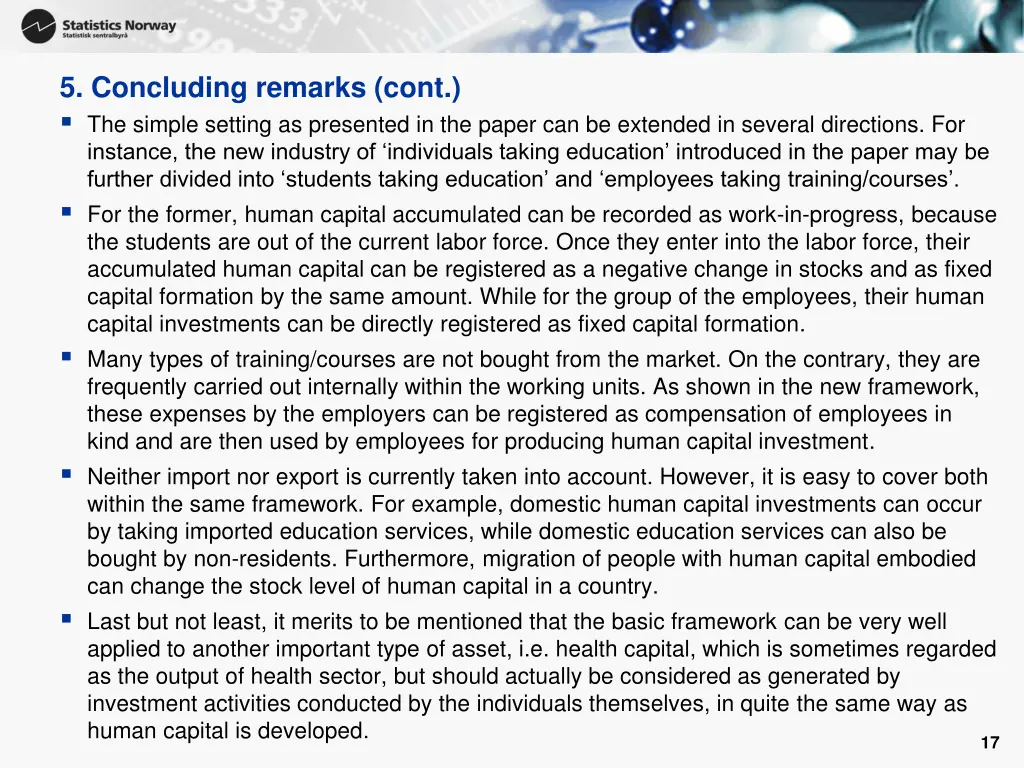 5 concluding remarks cont the simple setting