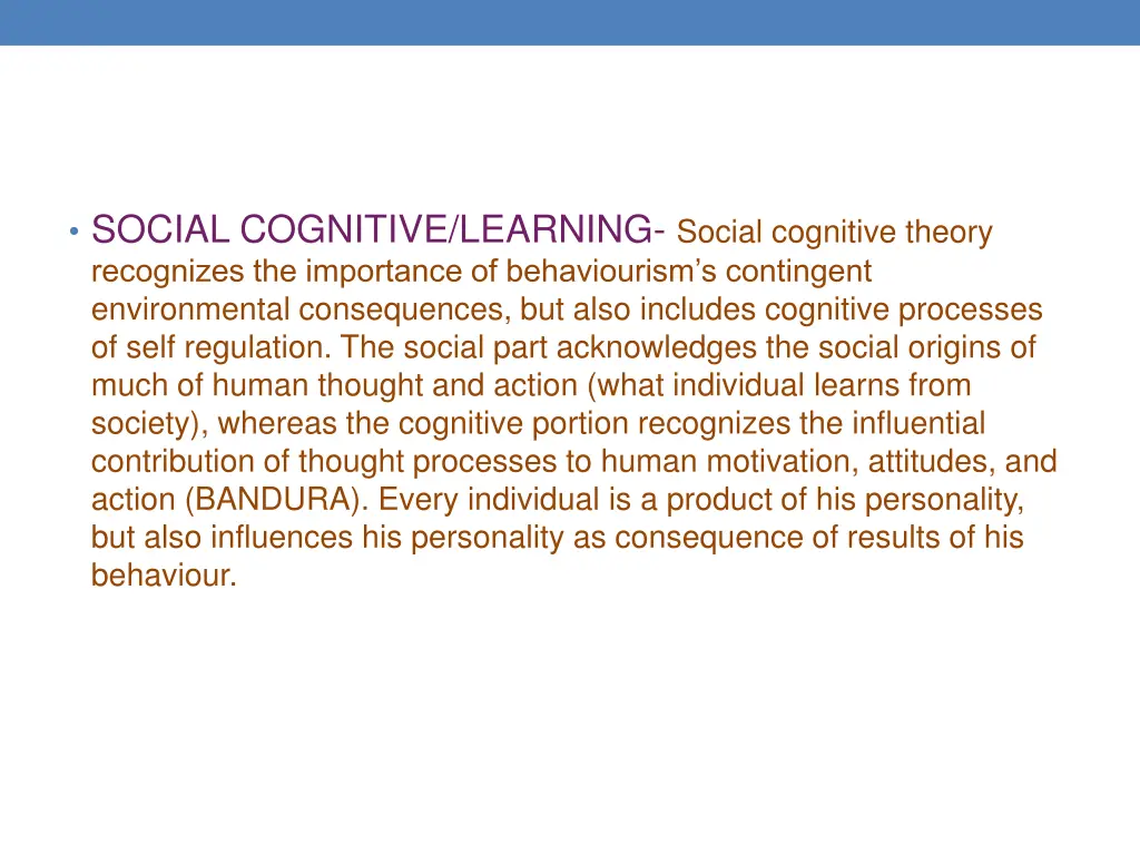 social cognitive learning social cognitive theory