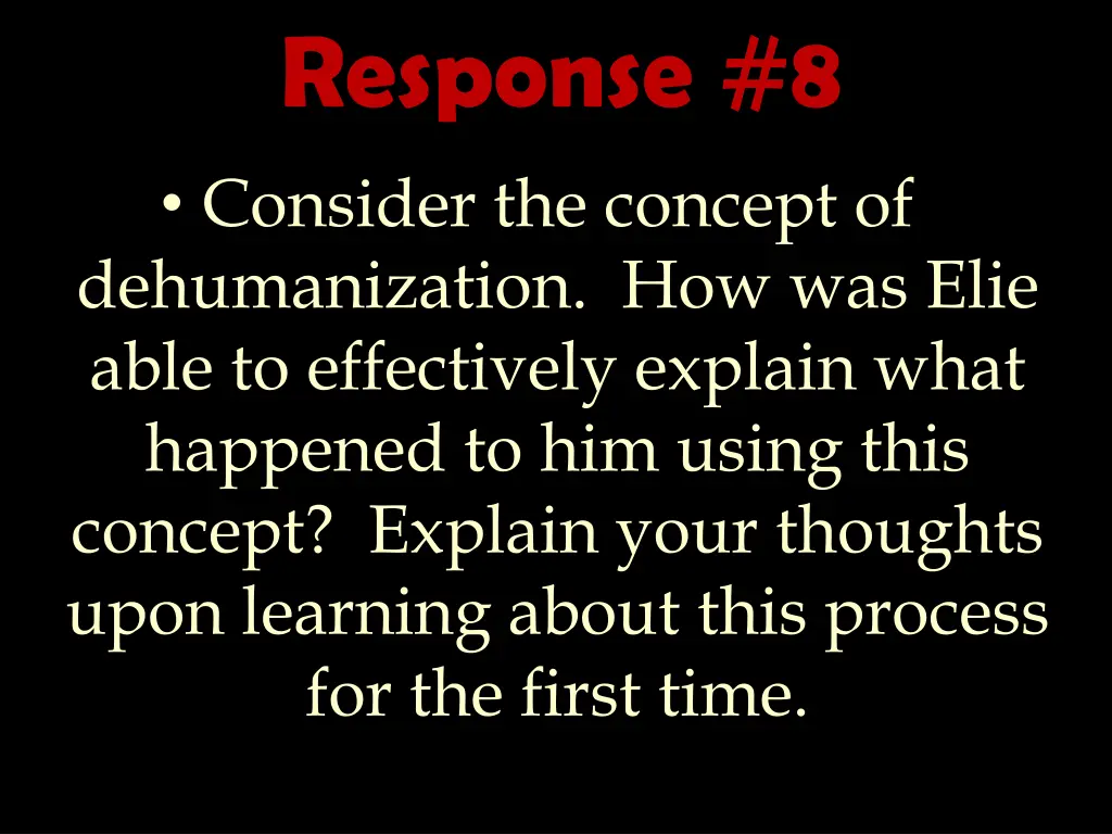 response 8