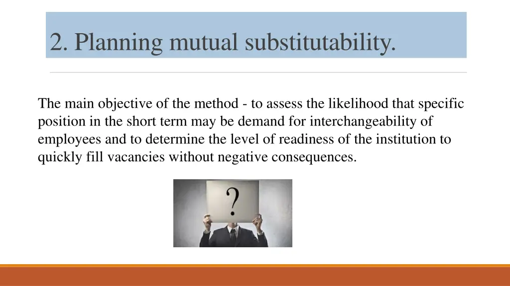 2 planning mutual substitutability