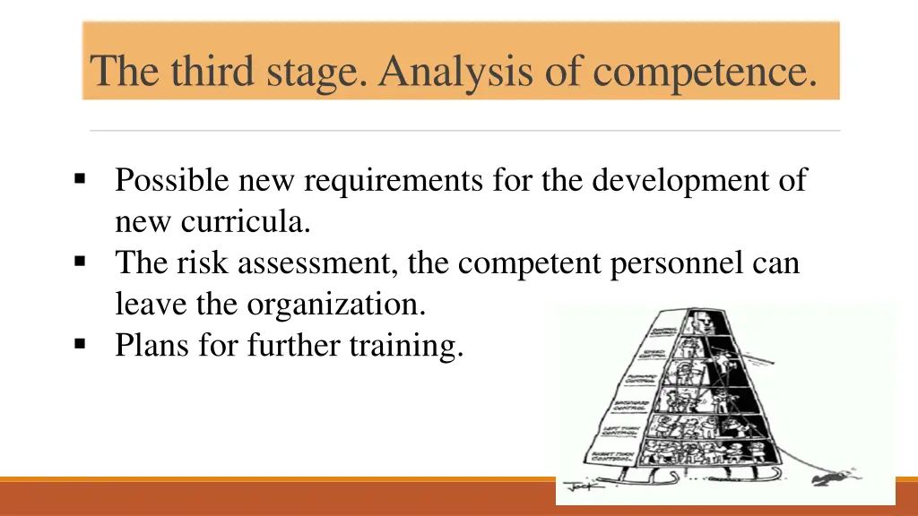 the third stage analysis of competence