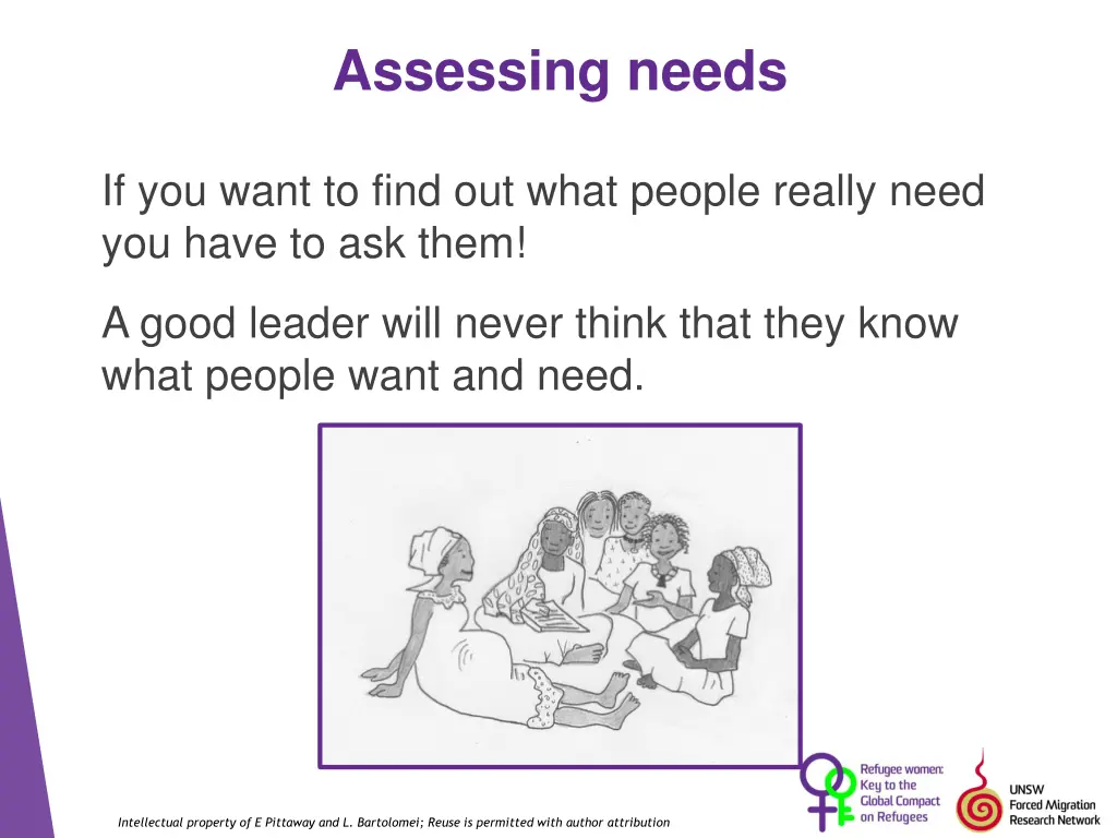 assessing needs