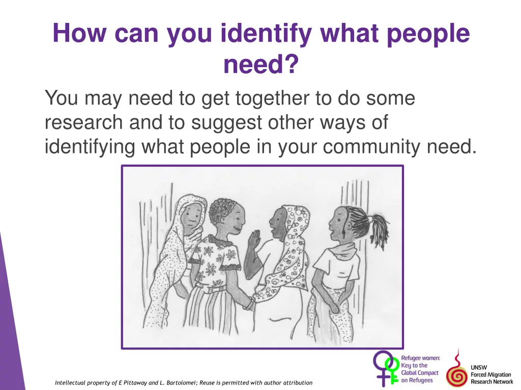 how can you identify what people need