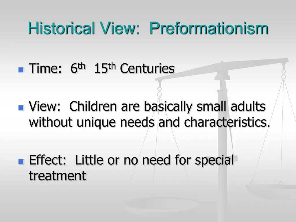 historical view preformationism