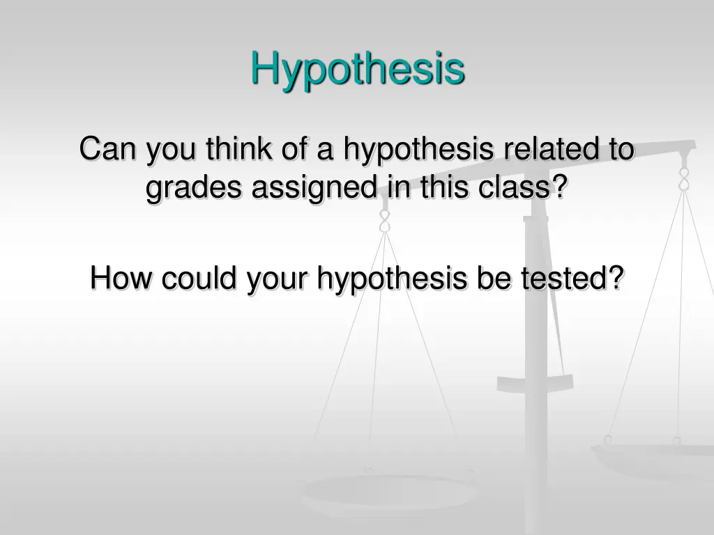 hypothesis