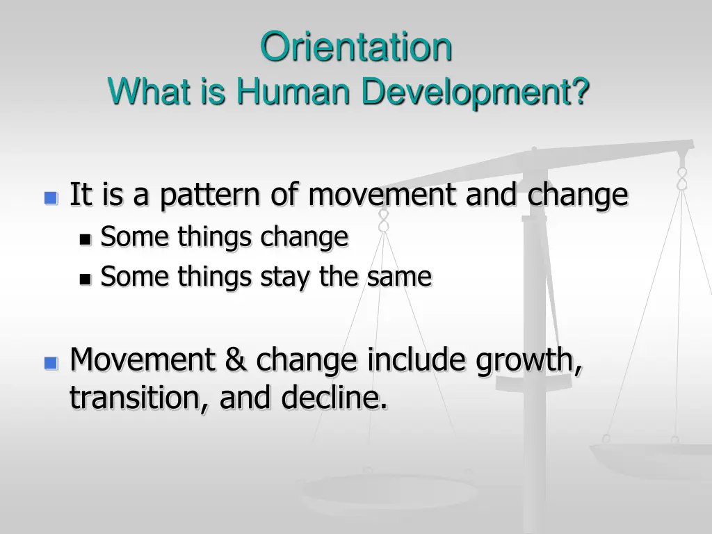 orientation