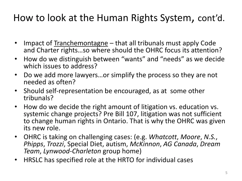 how to look at the human rights system cont d