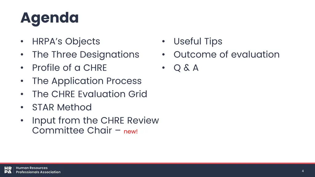 agenda