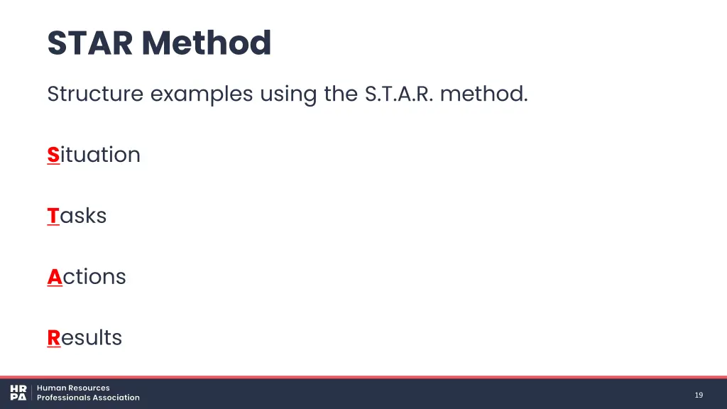 star method