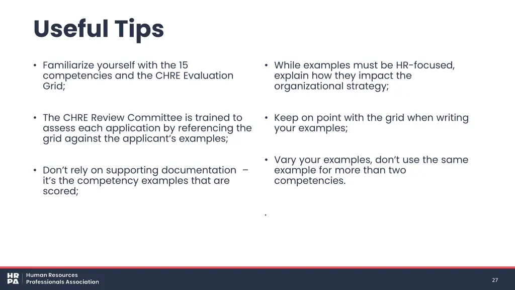 useful tips