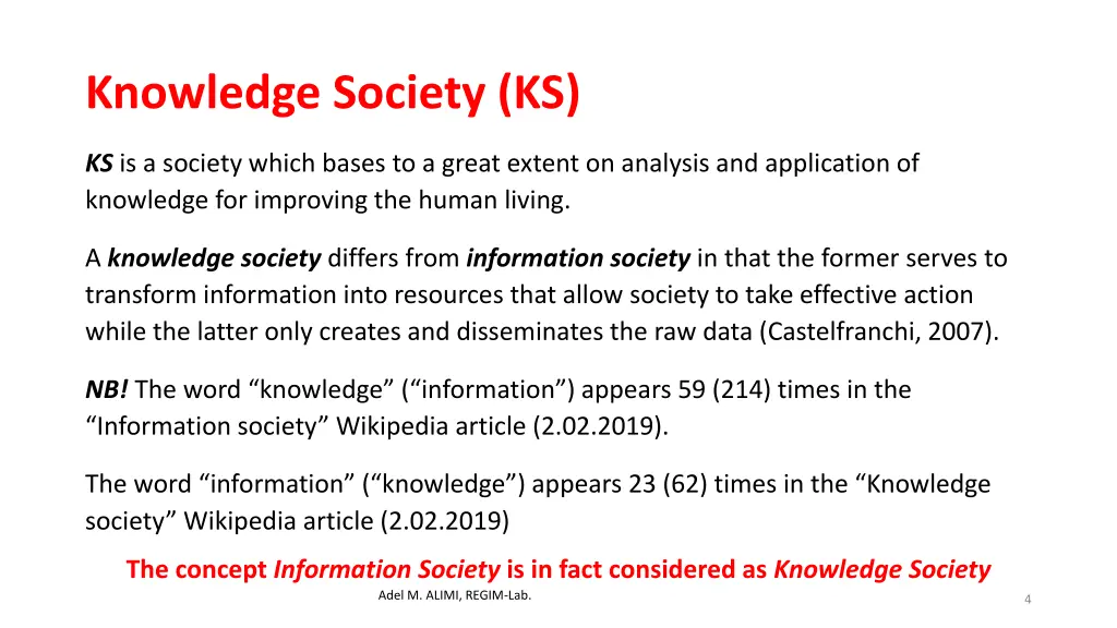 knowledge society ks