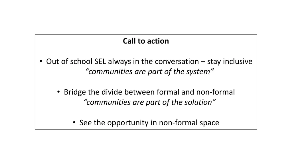 call to action