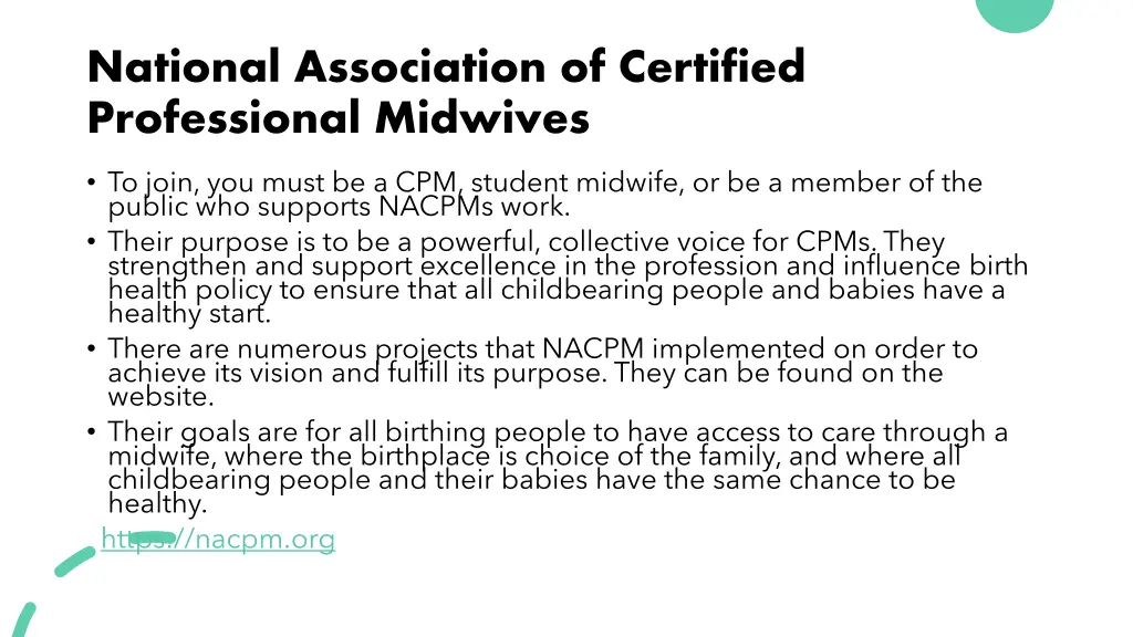 national association of certified professional