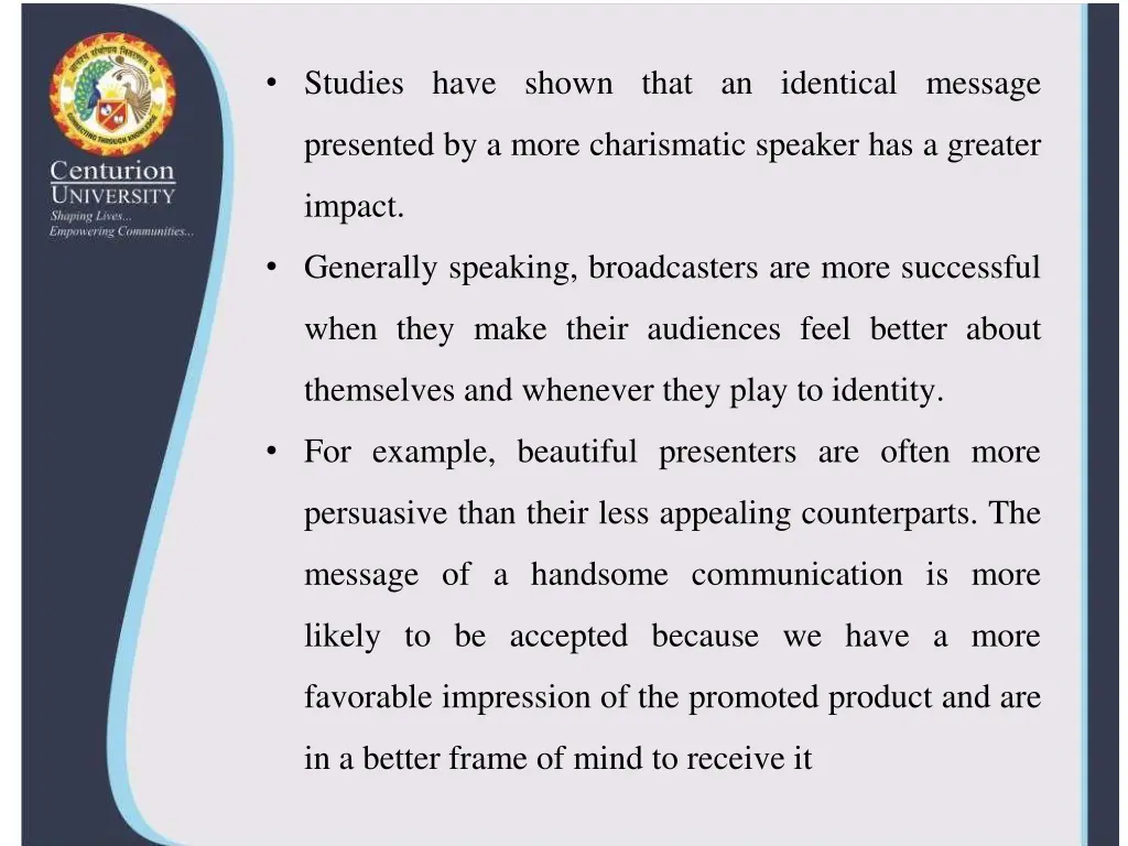 studies have shown that an identical message