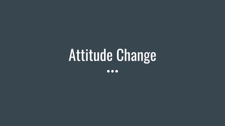 attitude change