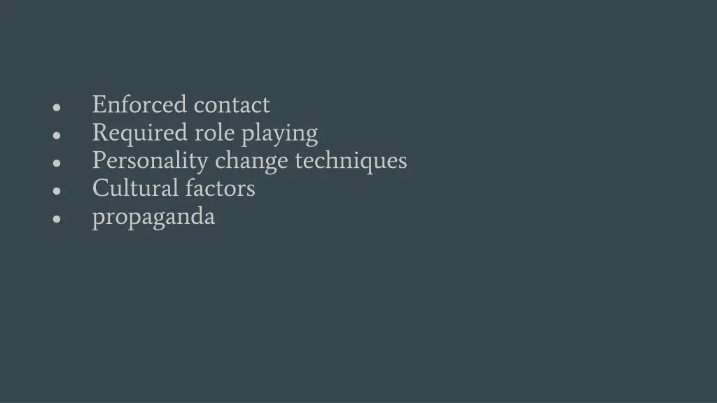enforced contact required role playing