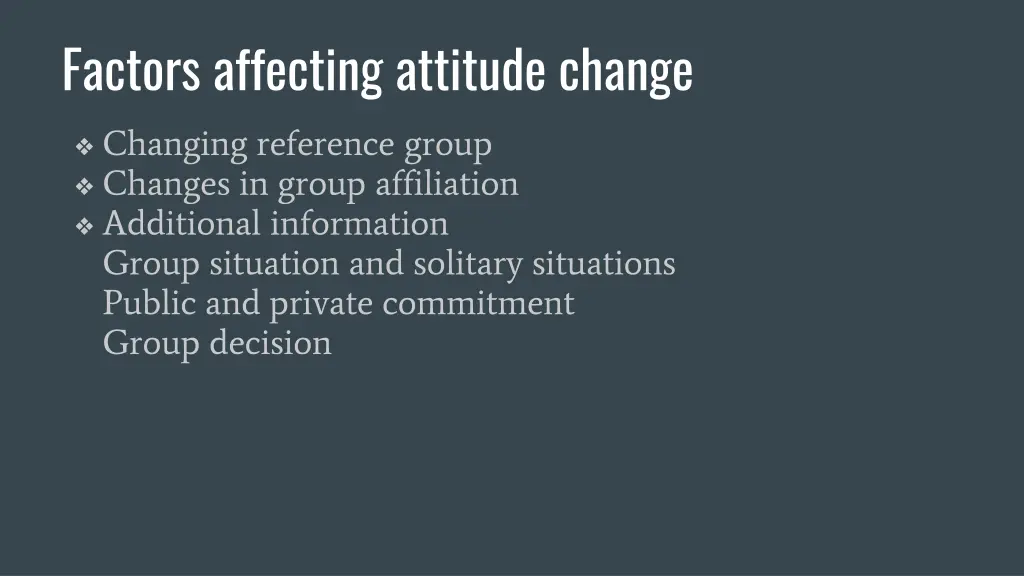 factors affecting attitude change