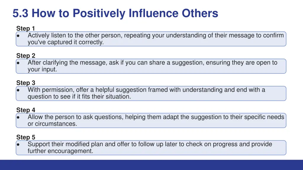 5 3 how to positively influence others