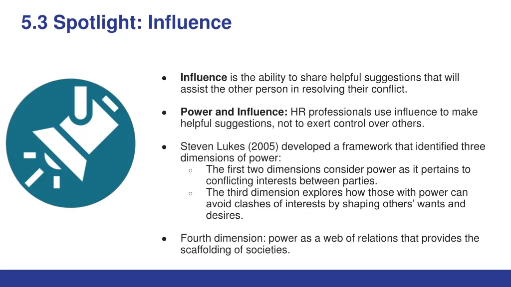 5 3 spotlight influence