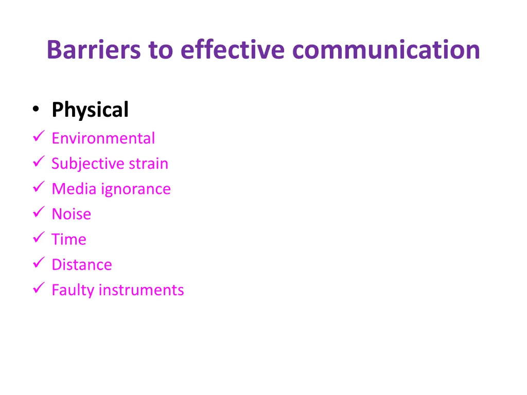 barriers to effective communication 1