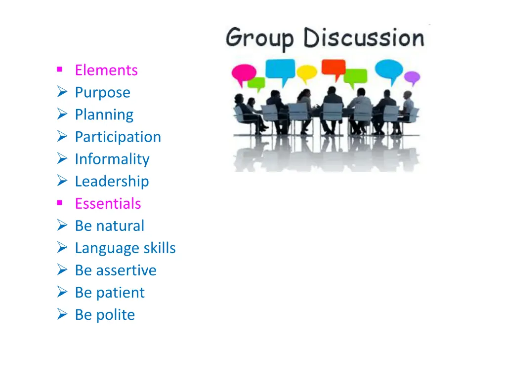 elements purpose planning participation