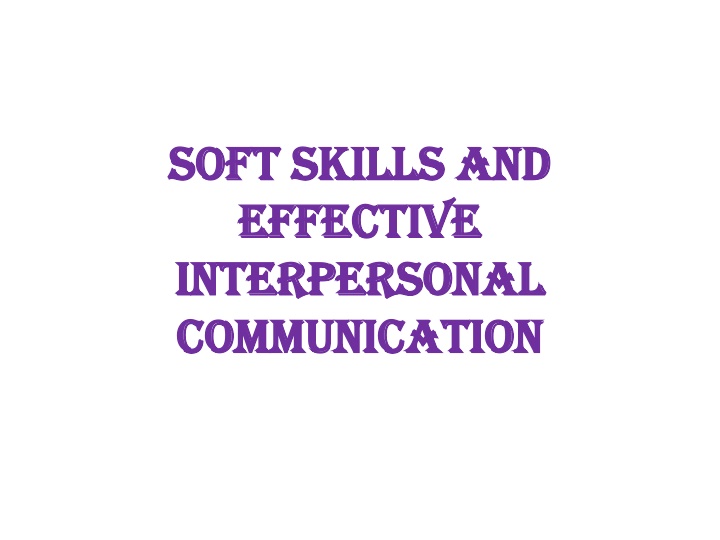 soft skills and soft skills and effective