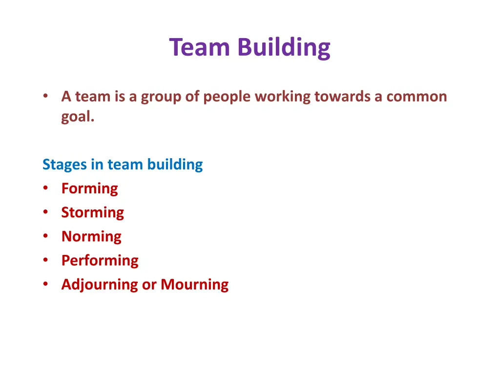 team building