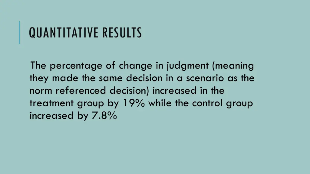 quantitative results 2