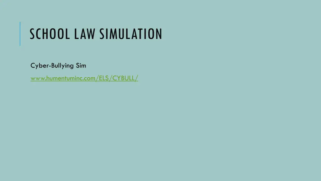 school law simulation