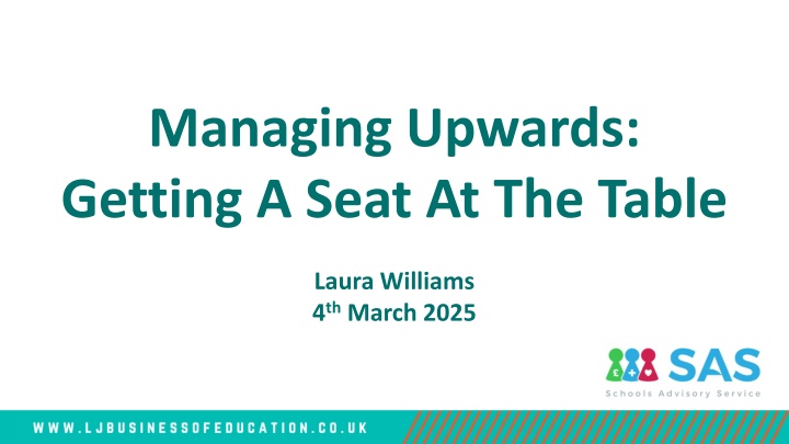 managing upwards getting a seat at the table