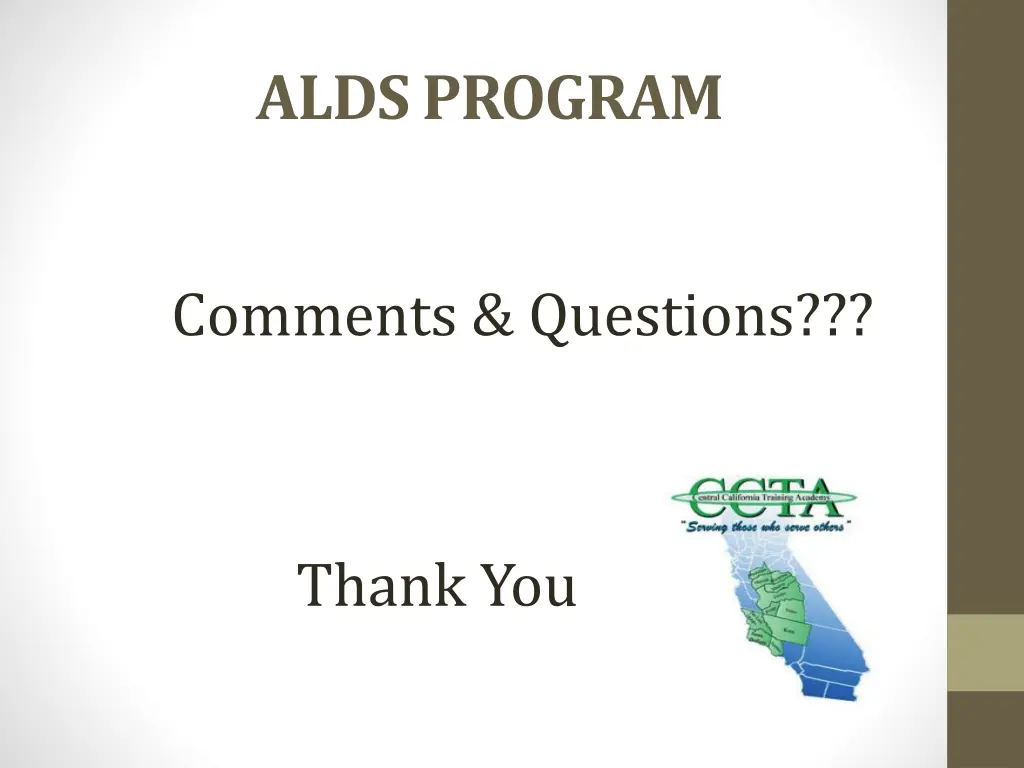 alds program 1