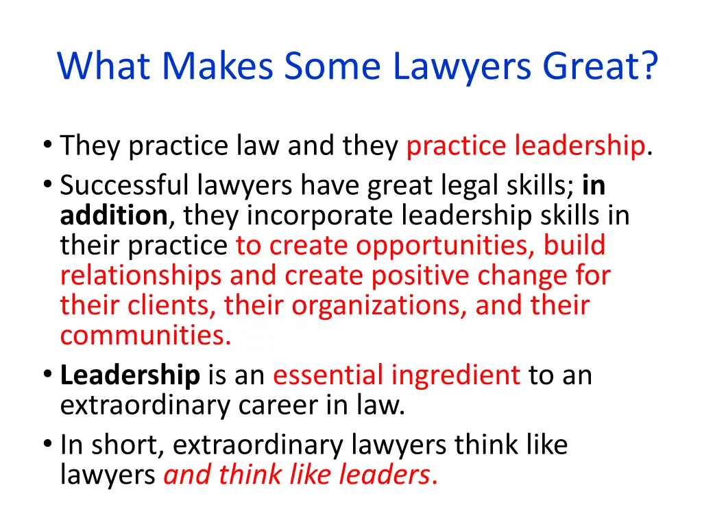 what makes some lawyers great