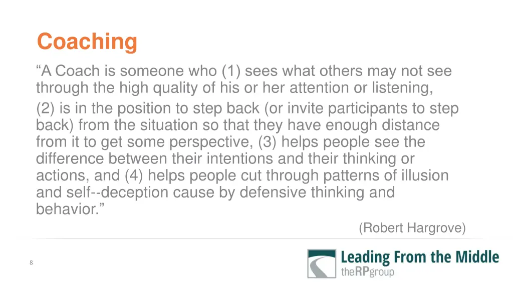 coaching a coach is someone who 1 sees what
