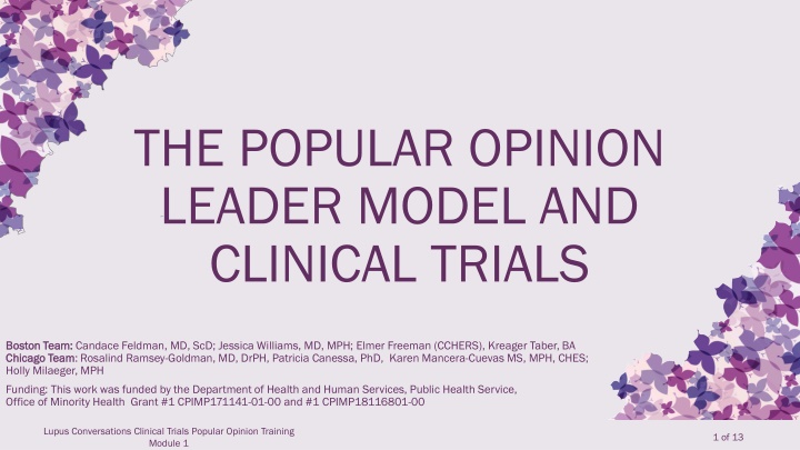 the popular opinion leader model and clinical
